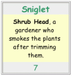Sniglet example