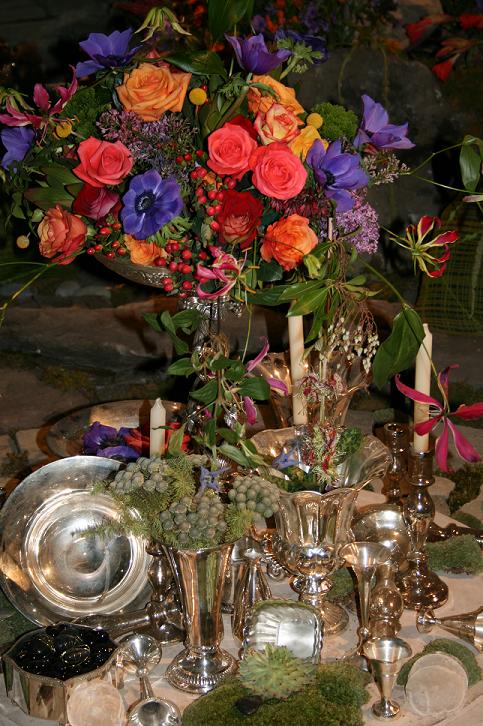 Silver and Flowers-gorgeous combo!