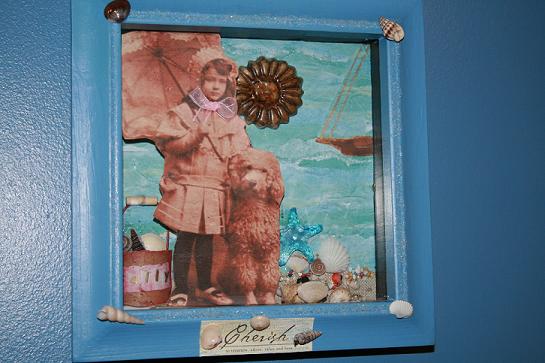 Sally Sells Seashells shadowbox