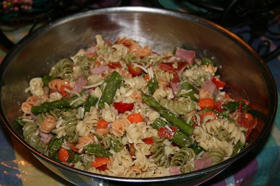 Asparagus pasta salad