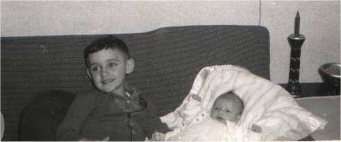 Brother Dave and Dianne as baby