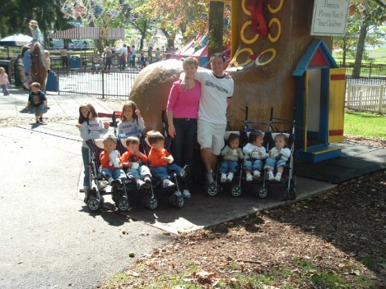 The Gosselins at nearby Dutch Wonderland