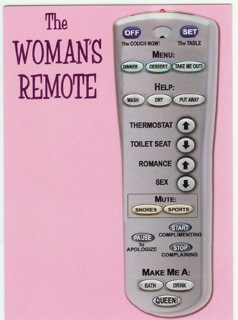 A woman’s remote