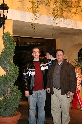 The guys under an arch